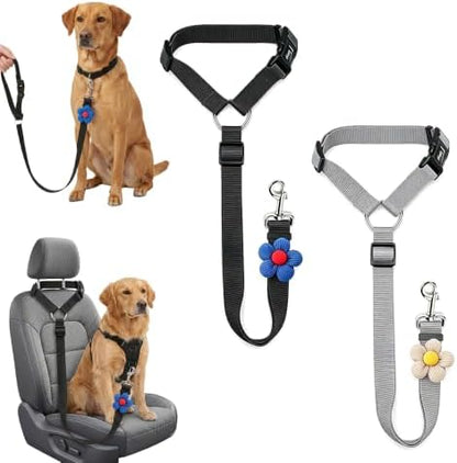 2 Pack Dog Car Seat Belt, 2026 New Pet Dog Leash by Unknown