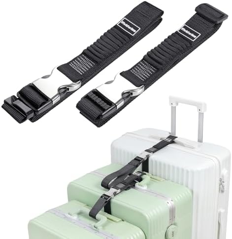 Luggage Straps, Stretchable Luggage Connector Straps by Vividwise