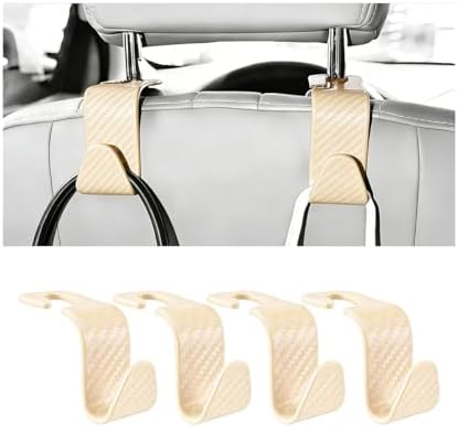 4PCS Car Seat Headrest Hook, Automotive Back Seat Storage Holder Hanger by ANFTDCO