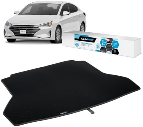 CLIM ART Cargo Liner for Hyundai Elantra 2017-2020 Custom Fit Trunk Mat by CLIMART