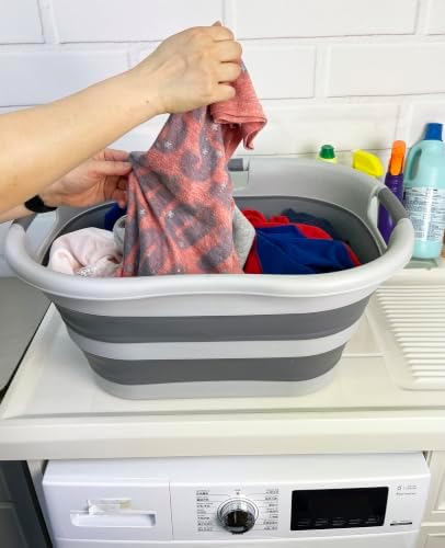 SAMMART 40L Set of 2 Collapsible Plastic Laundry Hamper - Image 7