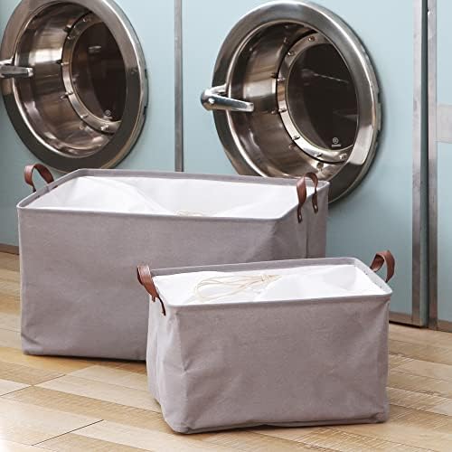Hinwo 70L Extra Large Canvas Storage Bin - Image 3