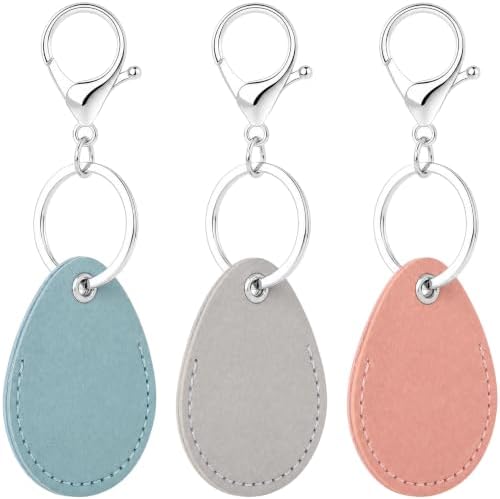 PAGOW 2.3x1.8in Key Fob Holder, PU Leather RFID Key Case Protector by PAGOW
