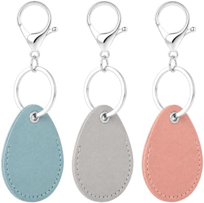 PAGOW 2.3x1.8in Key Fob Holder, PU Leather RFID Key Case Protector by PAGOW