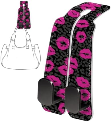 PU Leather Car Seat Hook, Storage Headrest Hanger, Cute Car Backseat Organizer - Image 6