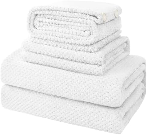 Soft Bath Towel Set of 4, Extra Large Microfiber Towels 35x70 in, Bath Towel by BESTCHOICEFORYOU%EF%BC%81