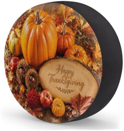 Thanksgiving Spare Tire Cover Waterproof Dust-Proof Spare Wheel Covers - Image 2