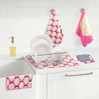 Ritz 6-Piece Lemon & Speckle Microfiber Dish Cloth Set – Retro Citron Grove & - Image 4
