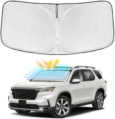 Windshield Sun Shade for Honda Pilot 2016-2025 2026 Sunshade 4-Layers by ZOIBVCARSUNSHADE