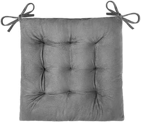 OVOV 1 Pack Chair Cushions for Dining Chairs 15.5"x15.5" Light Grey by OVOV