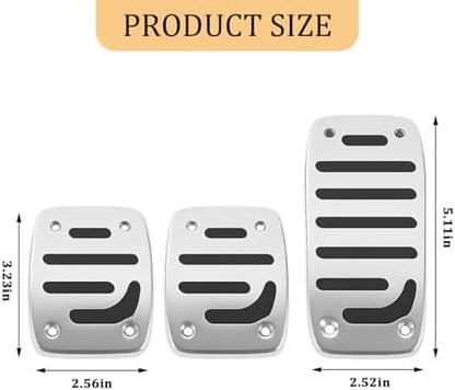 3PCS Non-Slip Pedal Covers for Manual Transmission Vehicles - Image 2