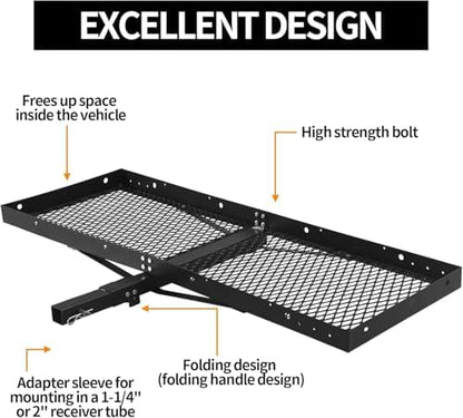 300LBS Capacity Hitch Cargo Carrier - Image 3