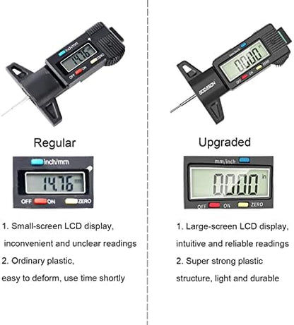 GODESON Tire Tread Depth Gauge, Digital Tire Tread Depth Gauge in 1Inch/25.4mm - Image 2