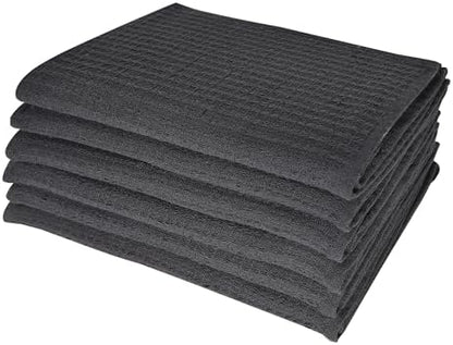 Dish Towels|Kitchen Dish Cloths Two-Sided Waffle Terry|13x28 Inches 100% Cotton by CandyCottons