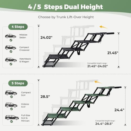 4‑Step Dog Stairs for Car Trunk - Image 3