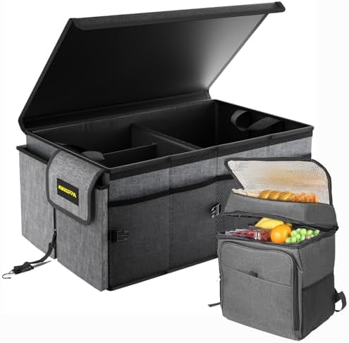 MIKKUPPA Trunk Organizer with Lid - 65L Car Organizer with Cooler by MIKKUPPA
