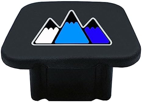 2 Inch Tri-Color 3 Color Logo Trailer Hitch Tube Cover Plug Cap, Rubber by omlkibo