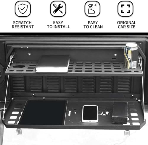 Hoolcar Tailgate Table Double-Layer Foldable Table Cargo Shelf Storage Rack - Image 4