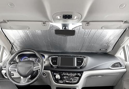 Front Windshield Sunshade for 2017-2026 Chrysler Pacifica Minivan - Image 3