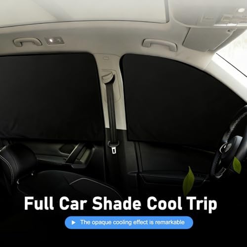 4PCS Car Window Shades with Magnets, Strong Blackout Front Rear Side Window - Image 3