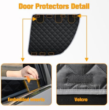 PETICON Dog Seat Cover for Tesla Model 3 & Y Back Seat + 2 Door Protectors - Image 5