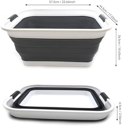 SAMMART 42L Collapsible Plastic Laundry Basket-Foldable Pop Up Storage - Image 4