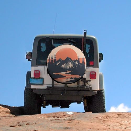 Camping Spare Tire Cover Mountain Adventure Universal Wheel Tire Cover - Image 5