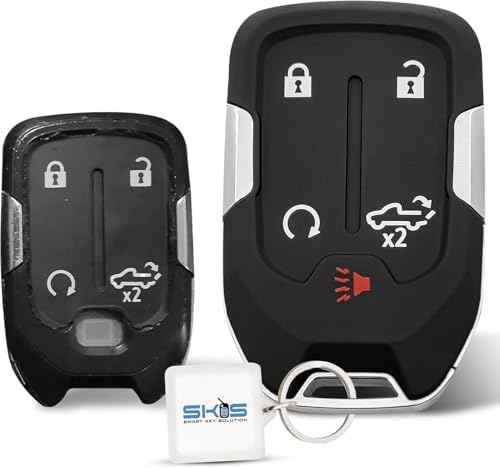 Key Fob Shell, Replacement Smart Remote Key Case Cover 5 Buttons by Unknown