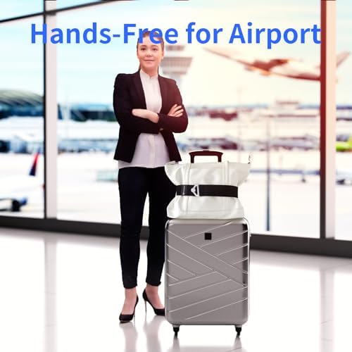 Luggage Straps for Suitcases, 2-in-1 Add a Bag Adjustable Travel Belt Black - Image 2