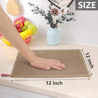 Homaxy 100% Cotton Waffle Weave Kitchen Dish Cloths 24-Pack - Image 5