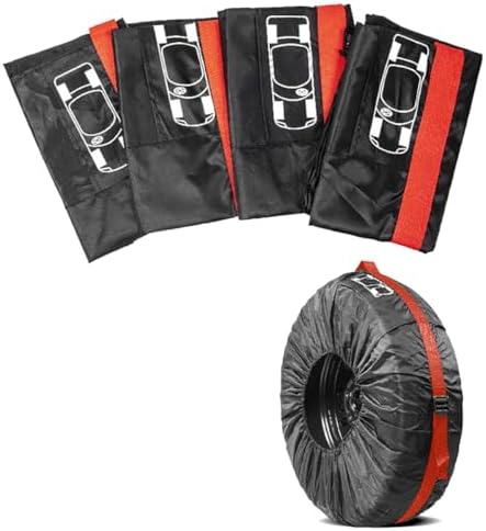 YoRise 4PCS Car Tire Covers Set, Sun Rain Snow Wheel Cover by Unknown