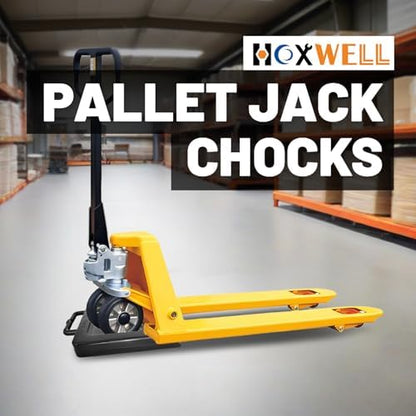 HOXWELL Rubber Heavy Duty Pallet Jack Rubber Wheel Chock 1 Pack, Premium Pallet - Image 7