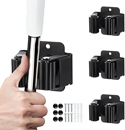 JAMEND CLXP 3PCS Broom and Mop Holder, Heavy Duty Garden Tool Organizer Rack by JAMEND+CLXP