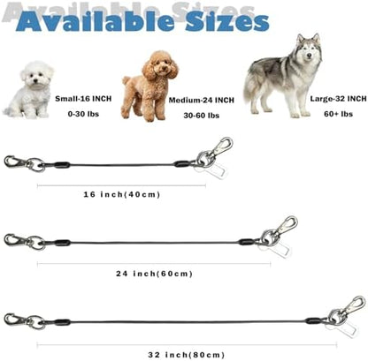 2pcs Dog Car Seat Belt, Chew Proof Pet Safety Belt - Image 2