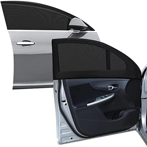 2pcs Car Front Side Window Sunshade Mesh Screen by TECUUL