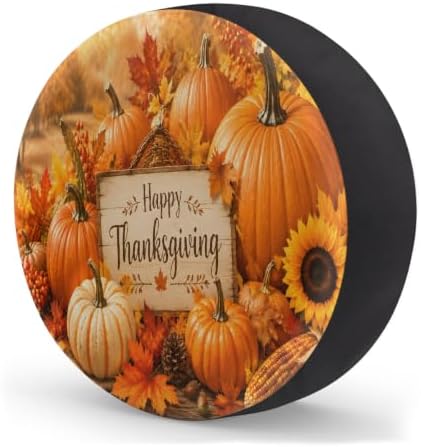 Thanksgiving Spare Tire Cover Waterproof Dust-Proof Spare Wheel Covers - Image 2