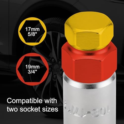 CASOMAN 2-Piece 10 Spline Lug Nut Key, Wheel Lock Removal Tool Kit - Image 3