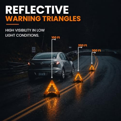 Lumen Wand Reflective Warning Triangle - Image 3
