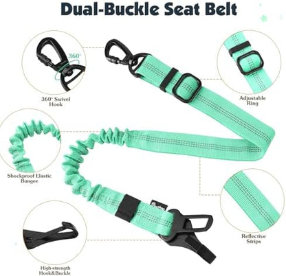 Pawaboo Dog Seat Belt Harness for Car, Seatbelt Harness - Image 3