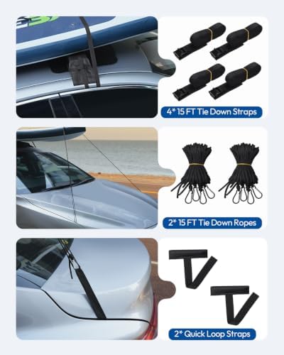 Universal Car Soft Roof Rack Pads, Roof Pads - Image 3