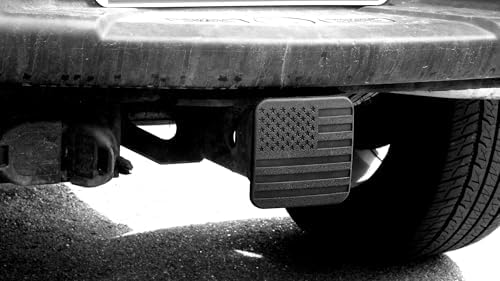 2" American Black Flag Hitch Cover - Image 5