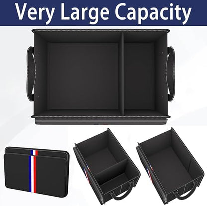 Homeve Trunk Organizer for Car, Waterproof Collapsible 3 Compartments Car - Image 4