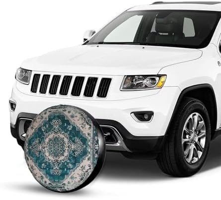 Aztec Spare Tire Cover Turquoise Southwest Navajo Car Accessories Universal Fit - Image 2