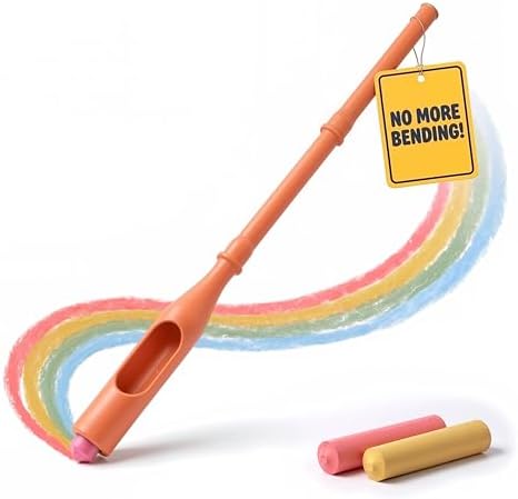 Sidewalk Chalk Holder for Kids and Toddlers – Stand-Up Outdoor Chalk Stick by WalkieChalk