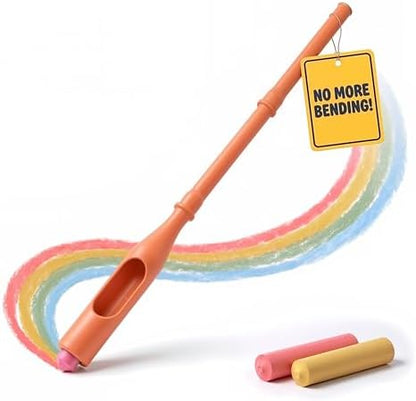 Sidewalk Chalk Holder for Kids and Toddlers – Stand-Up Outdoor Chalk Stick by WalkieChalk