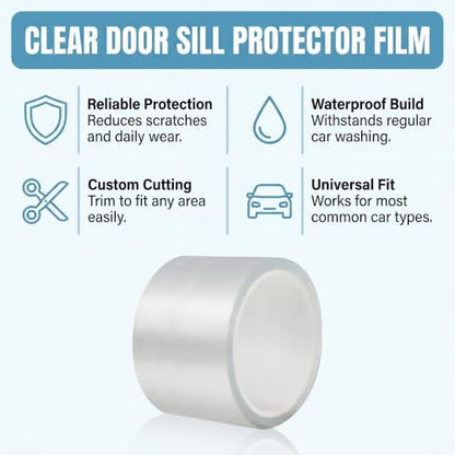 Car Door Edge Guards Door Sill Protector, 2.7-inch x 33-foot Scratch Protectors - Image 5