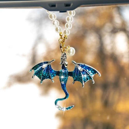 Bling Dragon Car Rear View Mirror Charm by Unknown