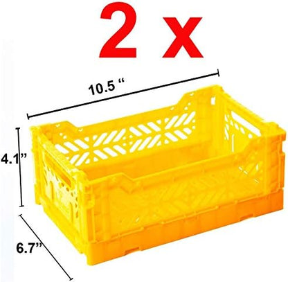 2 x AY-KASA Collapsible Storage Bin Container Basket Tote, Folding Basket Crate - Image 5