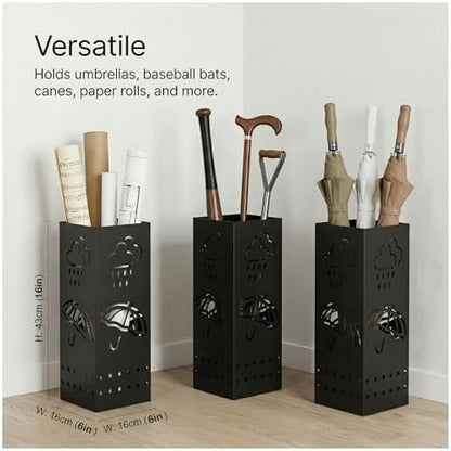 BEWBBAT Umbrella Stand Rack for Entryway, Free Standing Umbrella Storage - Image 2