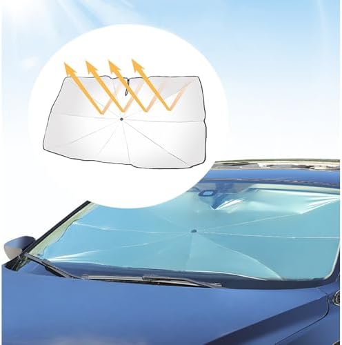 Car Windshield Sun Shade, Foldable Car Shade Umbrella - Image 3